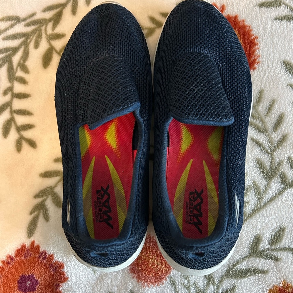 Navy Blue Slip-On Sneakers